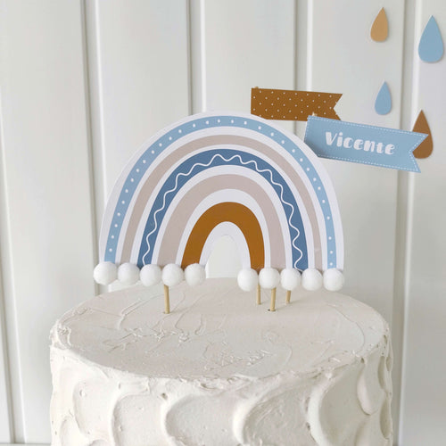 Cake topper Boho Rainbow