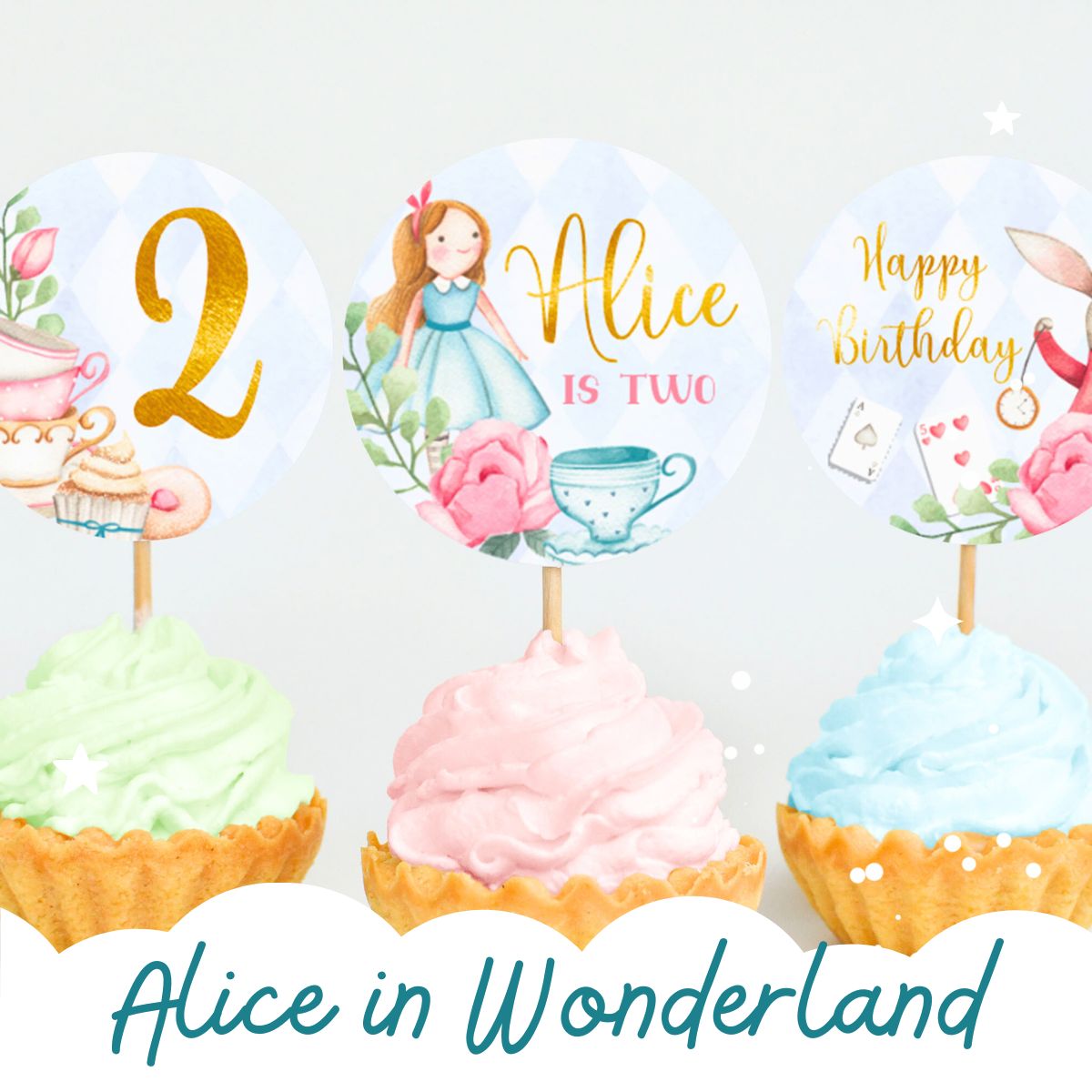 Alice in Wonderland Party Decorations & Games Printable Kit -  Norway