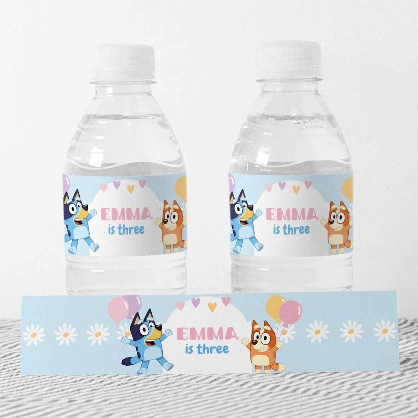 Peppa Pig Birthday Party Printable Water Bottle Labels 