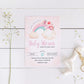 Editable Floral Rainbow Baby Shower Invitation ★ Instant Download | Editable Text - Digitally Printables