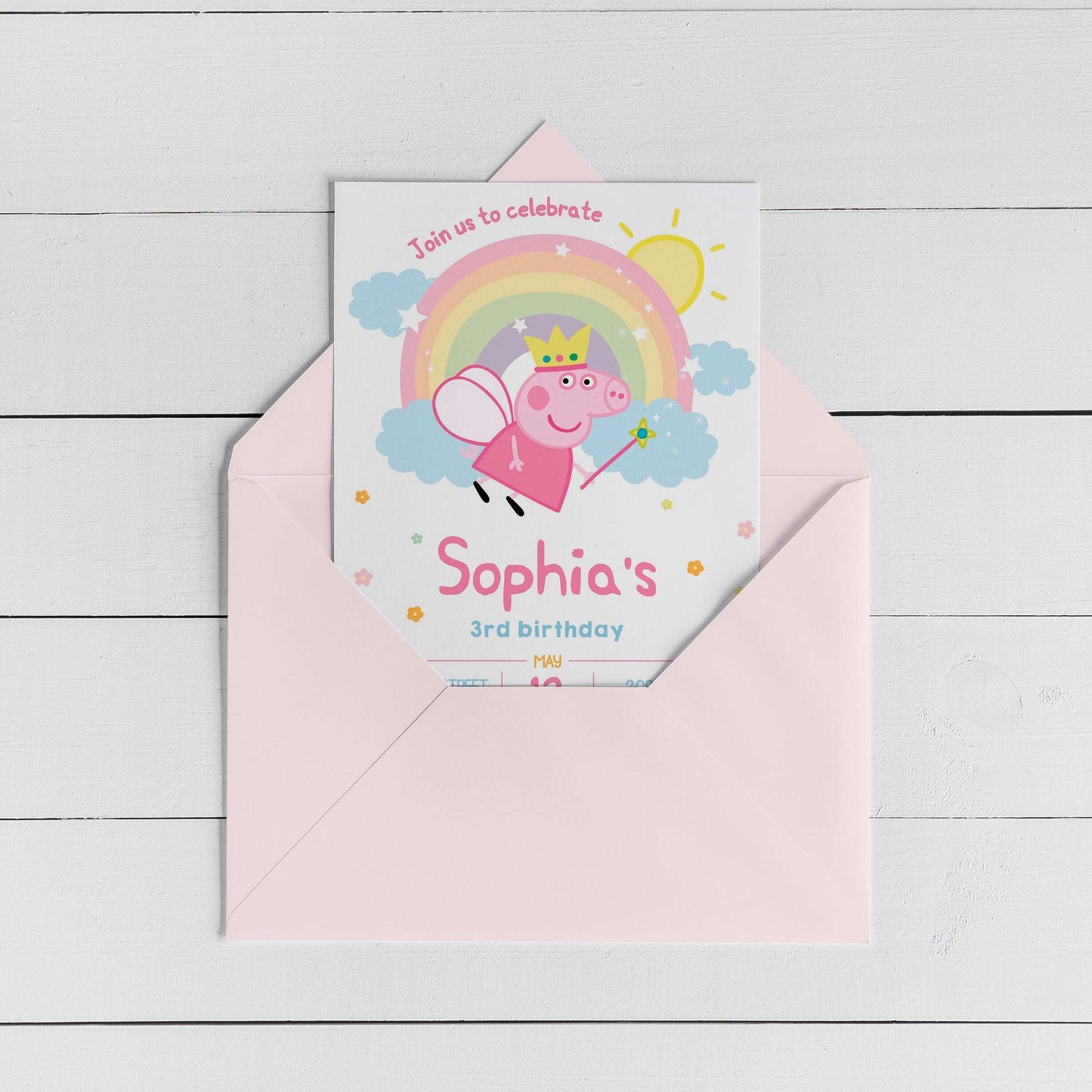 Fairy Peppa Pig Birthday Bundle ★ Instant Download | Editable Text - Digitally Printables