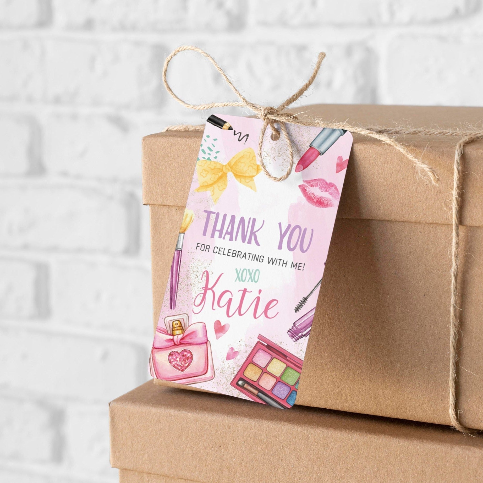 Glitz and Glam Thank You Tags ☆ Instant Download