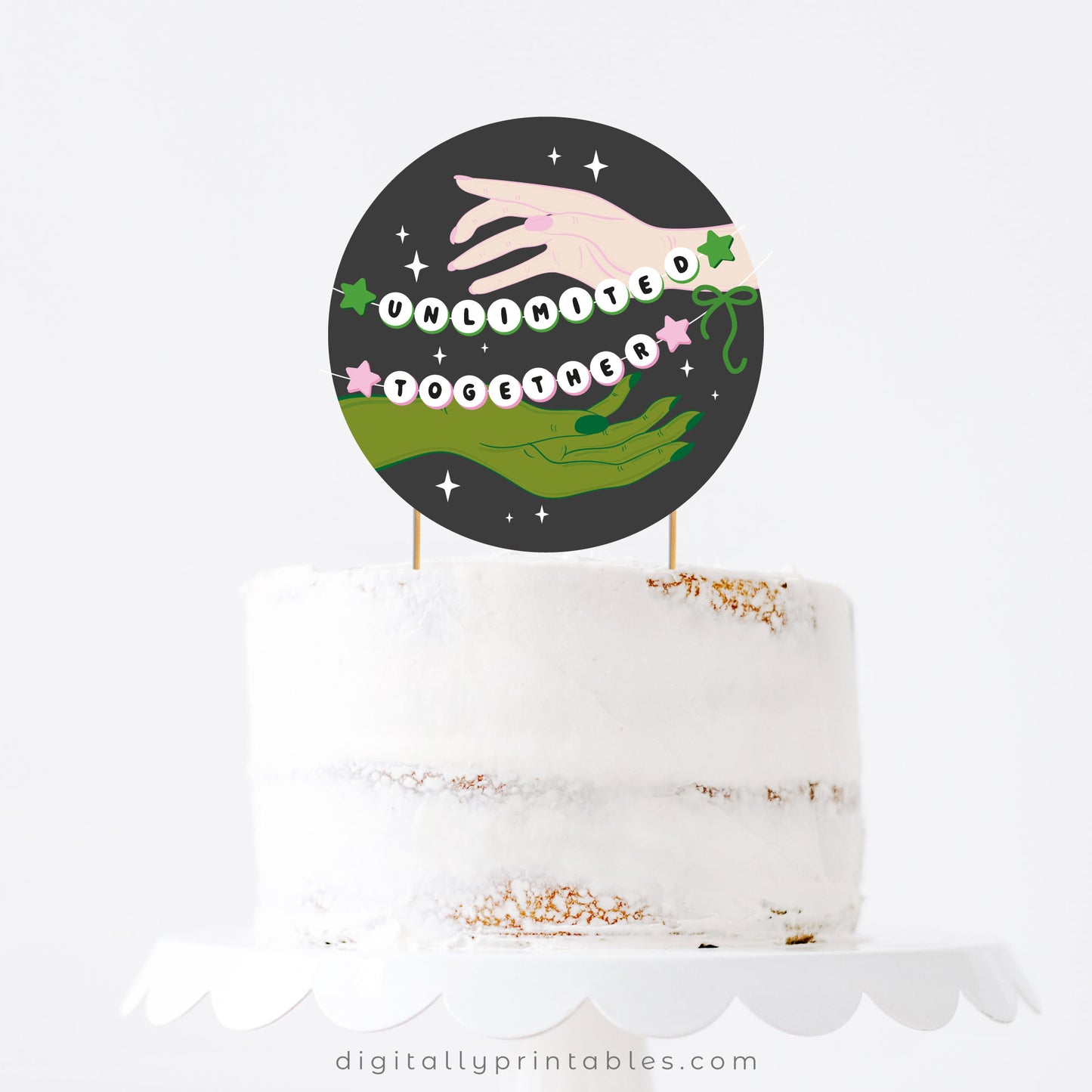 Magical Witch Cake Topper | Unlimited Together | Instant Download