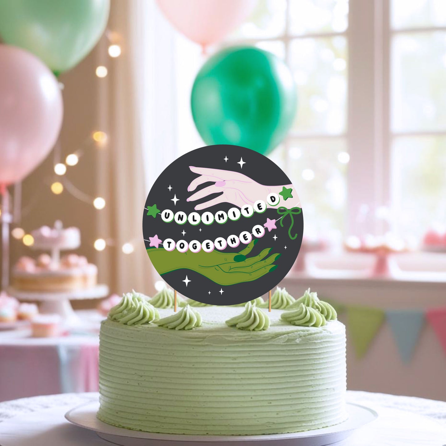 Magical Witch Cake Topper | Unlimited Together | Instant Download