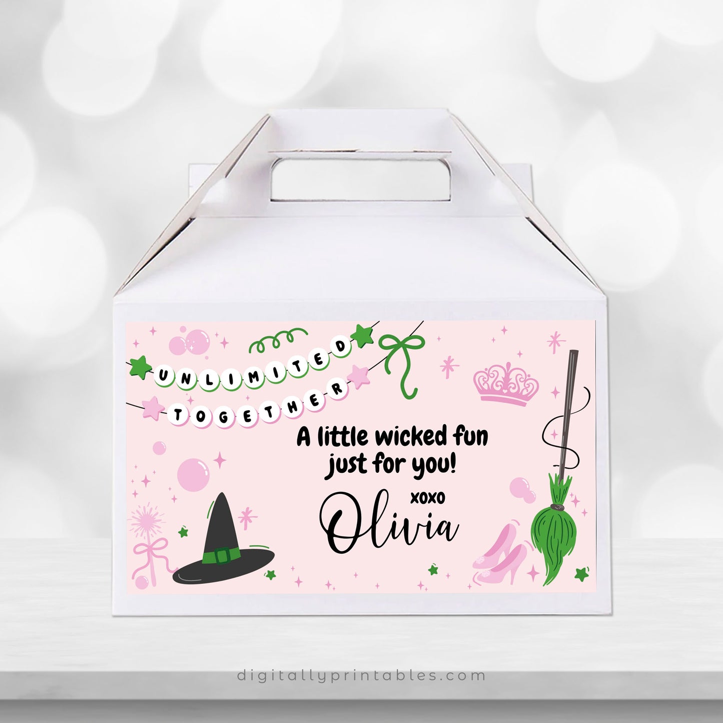Magical Witch Gable Box labels | Instant Download