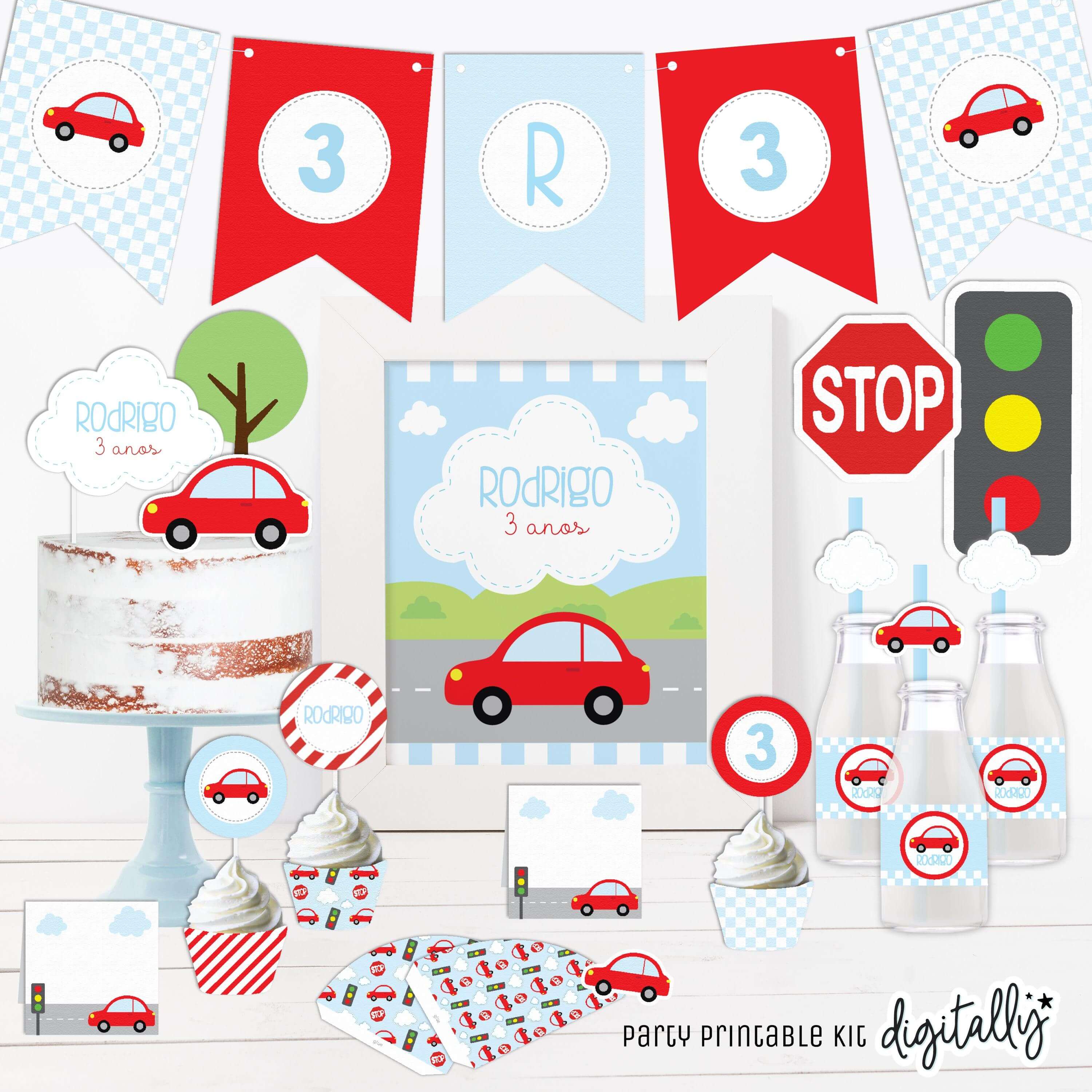 Little Red Car – Digitally Printables