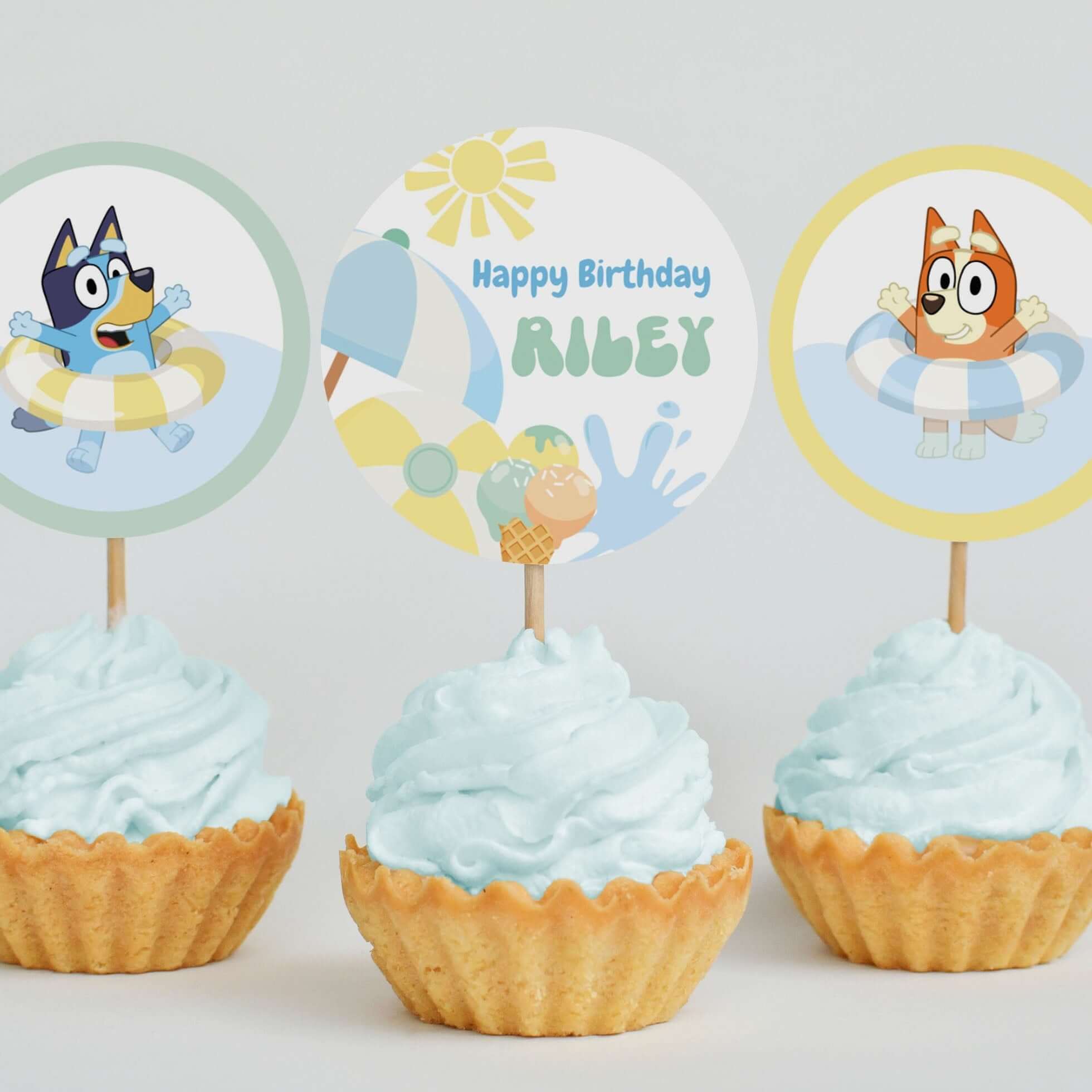 cupcake-toppers for Bluey Cupcake Toppers Free Printable Cupcake Toppers for Bluey Cupcake Toppers Free Printable
