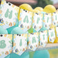 Editable Bluey and Bingo Pool Party Bunting Banner | Instant Download