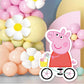 Recorte de bicicleta de Peppa Pig | Accesorio de fiesta | Descarga instantánea