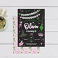 Magical Witch Invitation | Black Background ★ Instant Download | Editable Text