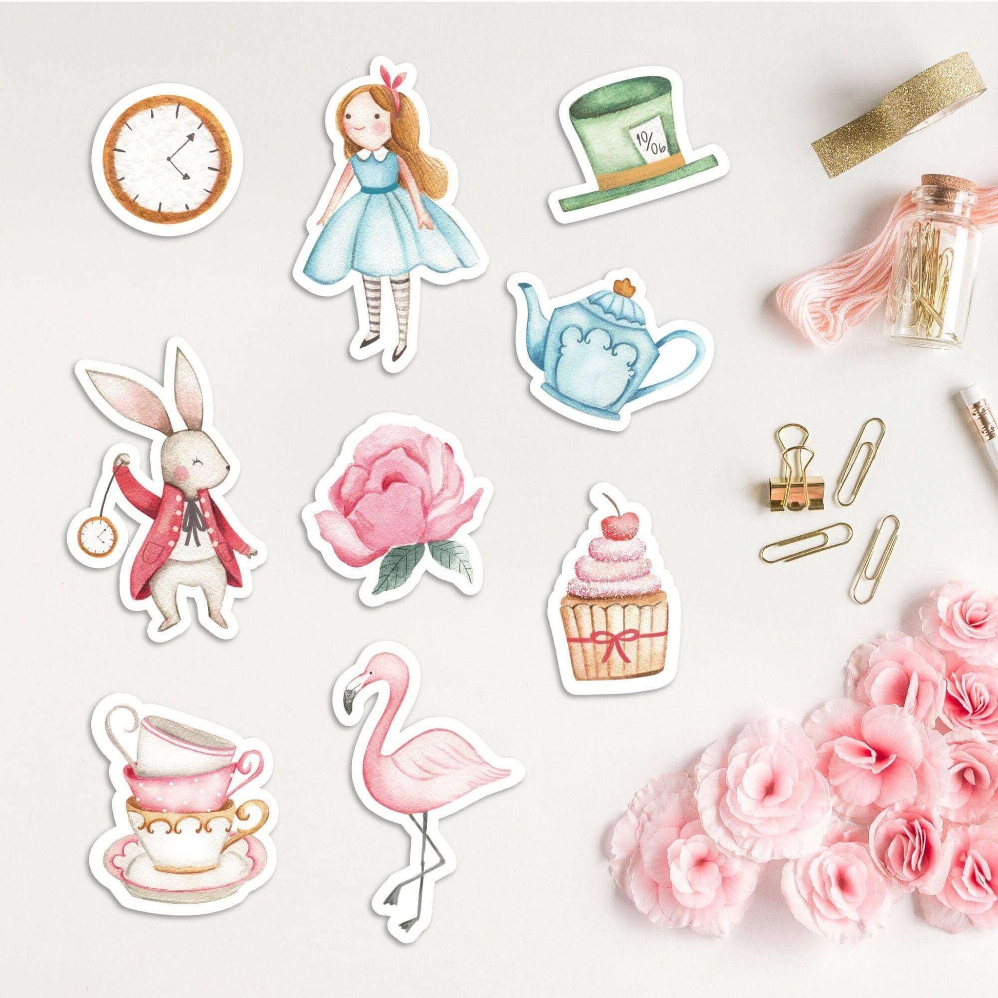 Alice in Wonderland Cake Toppers  Centerpieces ☆ Instant Download –  Digitally Printables