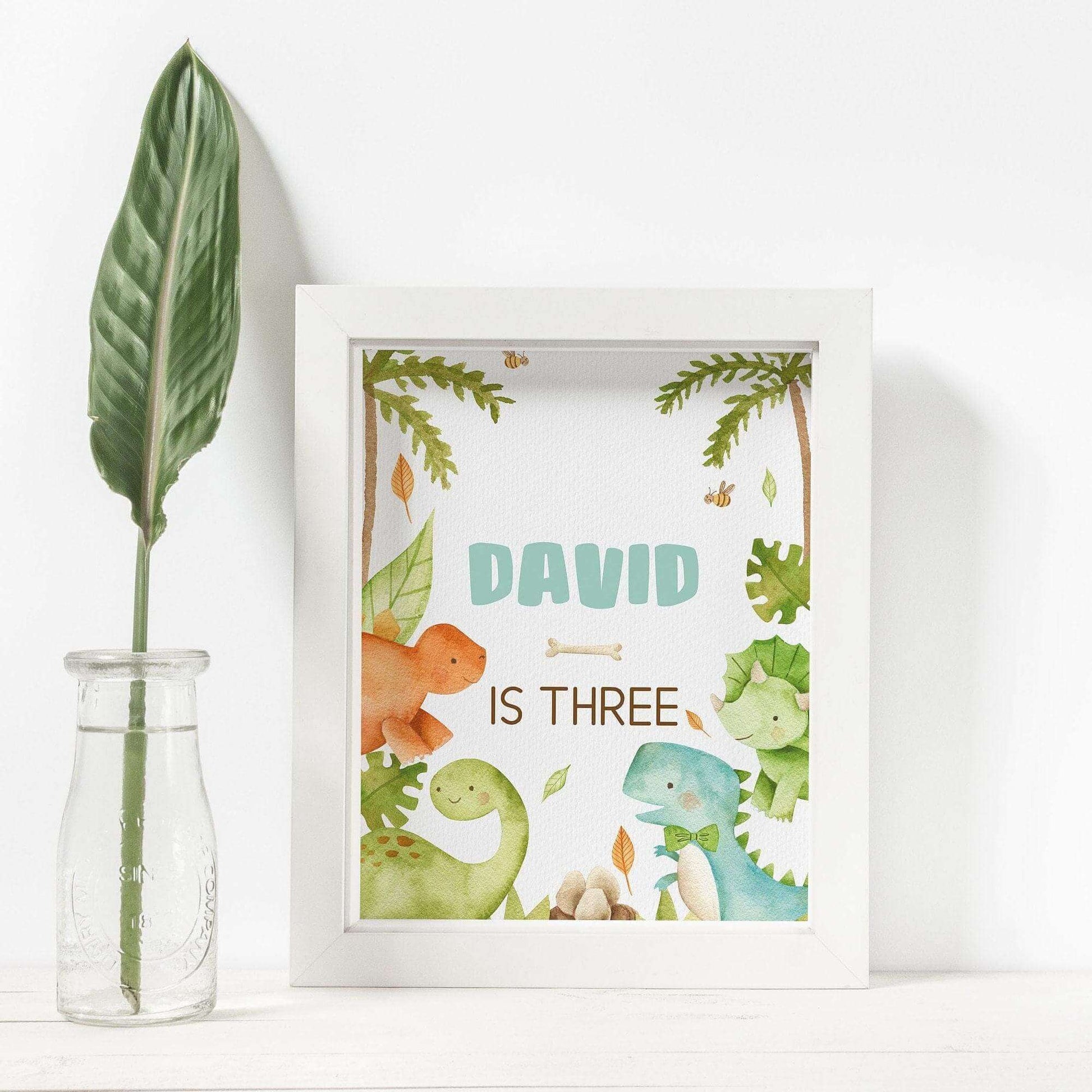 Baby Dinosaurs Table Sign ★ Instant Download | Editable Text - Digitally Printables