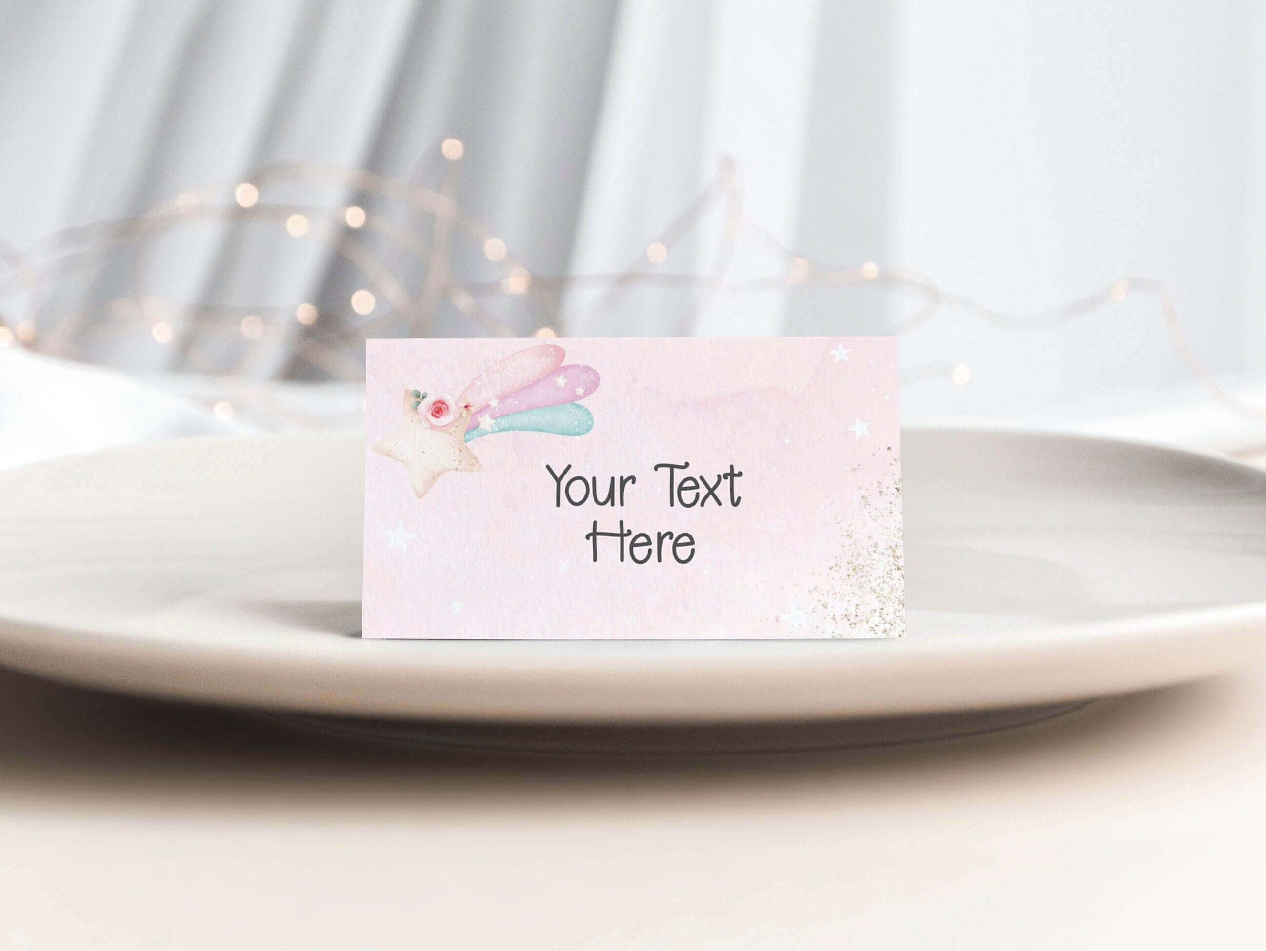 Stars Table Label Digitally Printables