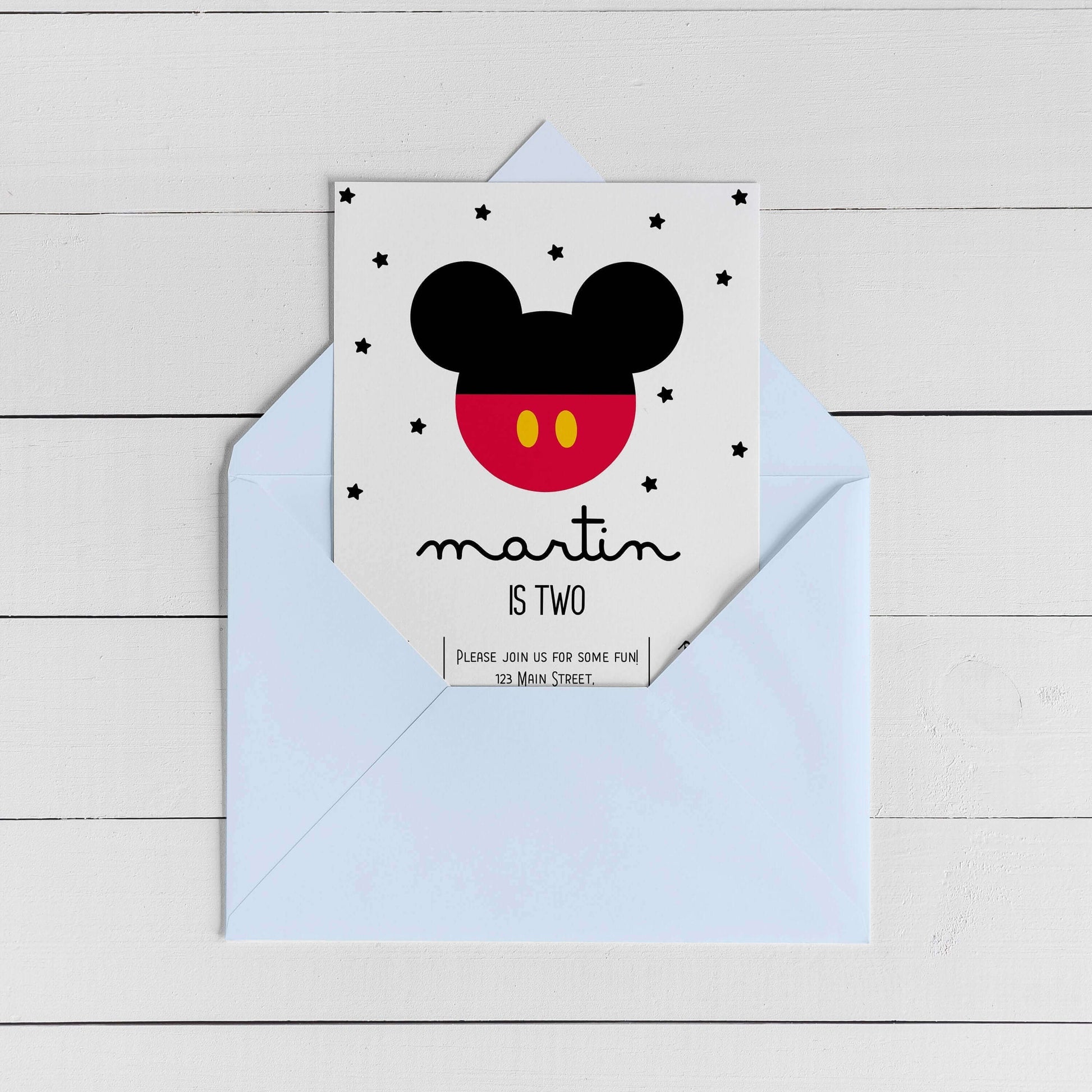 Editable Mickey Mouse Birthday Invite ★ Instant Download | Editable Text - Digitally Printables