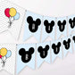 Editable Mickey Mouse Bunting Banner ★ Instant Download | Editable Text - Digitally Printables