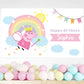 Fairy Peppa Pig Backdrop ★ Instant Download | Editable Text - Digitally Printables