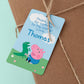 George Pig Thank You Tag ★ Instant Download | Editable Text - Digitally Printables