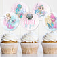 Glitter Mermaid Cupcake Toppers ★ Instant Download | Editable Text - Digitally Printables