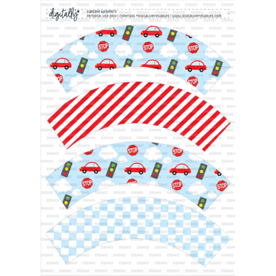 Little Red Car Birthday Bundle ★ Instant Download | Editable Text