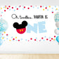 Mickey Mouse ONE Backdrop Banner ★ Instant Download | Editable Text - Digitally Printables