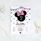 Minnie Mouse Birthday Invitation in Pink ★ Instant Download | Editable Text - Digitally Printables