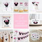 Minnie Mouse Food Labels | Tent Cards ★ Instant Download | Editable Text - Digitally Printables