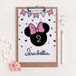 Minnie Mouse Table Sign 8x10" ★ Instant Download | Editable Text - Digitally Printables