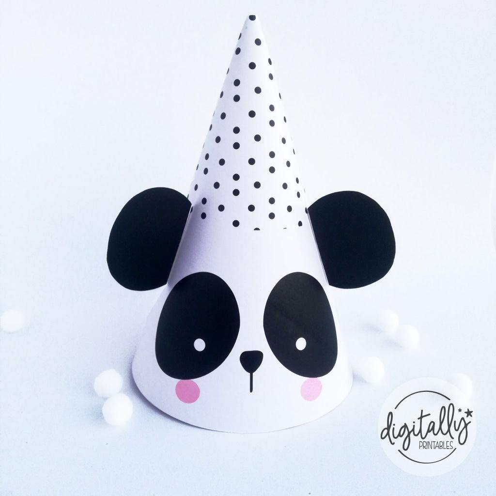 Panda Party Hat Instant Download