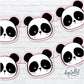 Panda Garland | Pink Instant Download