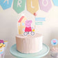 Peppa Pig Cake Topper ★ Instant Download | Editable Text - Digitally Printables