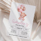 Little Bear High Chair Banner | Pink ★ Instant Download | Editable Text