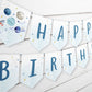 Space Themed Birthday Party, Outer Space Bunting Flags by Digitally Printables ref007 - Digitally Printables