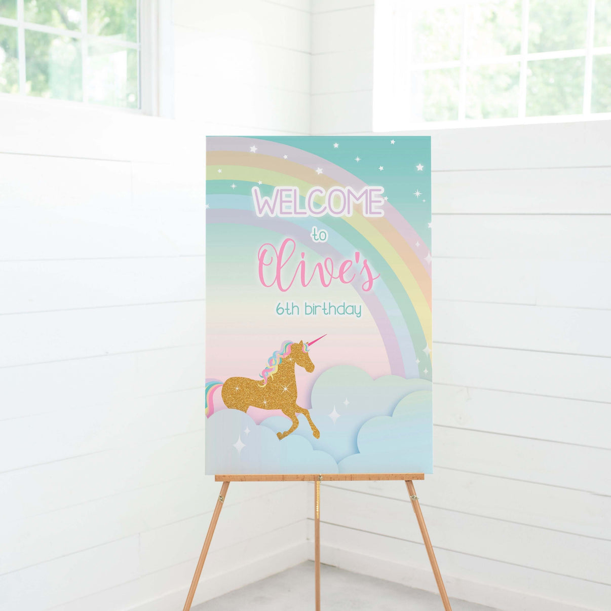 Unicorn Welcome Sign