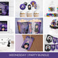 Editable Wednesday Addams Birthday Bundle | Printable Wednesday and Enid Birthday Decoration Kit