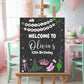Magical Witch Welcome Sign | Black Background ★ Instant Download | Editable Text