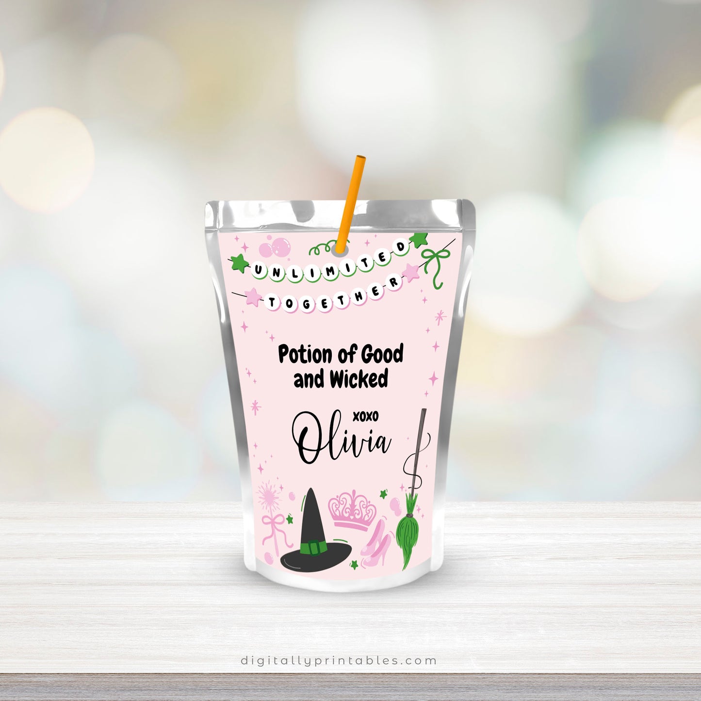 Magical Witch Capri Sun Label | Instant Download